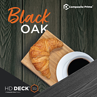 Composite Prime Hd Deck 3D Black Oak Deckboard 25X146X3600mm