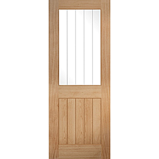 Lpd Oak Belize Unfinished 1 Light With Silkscreen Glass
