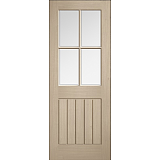 Lpd Oak Blonde Mexicano Pre-Finished 4 Light Glazed Door