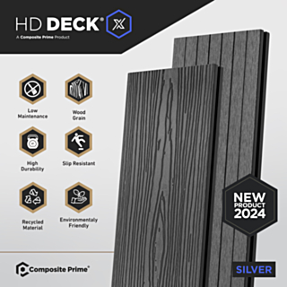 Composite Prime Hd Deck X Silver Deckboard 23X138X3600mm