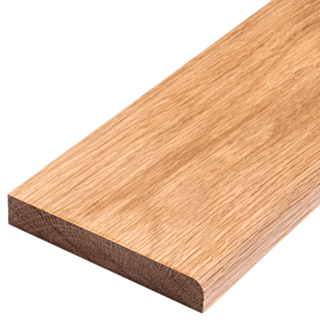 118mm Bullnose Solid Oak Skirting Boards
