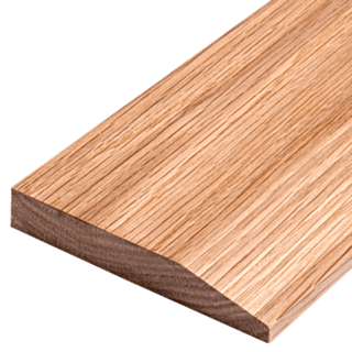 Chamfer Solid Oak Skirting Boards