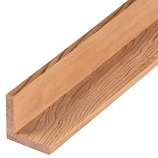 Western Red Cedar 42x42mm L Corner Section